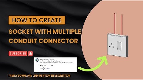 Revit socket with multiple conduit connector parametric family