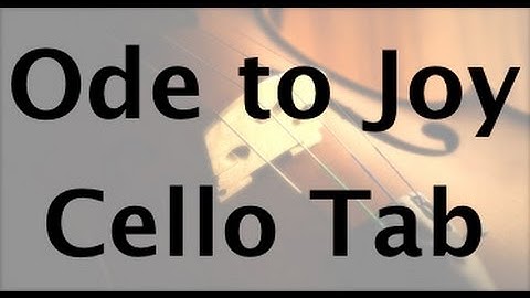 Learn Ode to Joy on Cello - How to Play Tutorial
