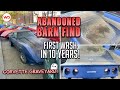 ABANDONED BARN FIND First Wash In 10 Years Corvette! Satisfying Car Detailing Exterior & Restoration