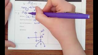 13.5- Find Key Features of a Parabola from Conic Form