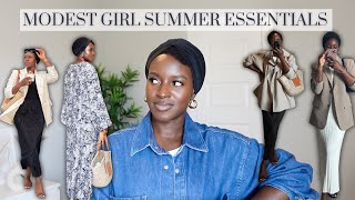 MODEST OUTFIT IDEAS FOR SUMMER | 8 Wardrobe essentials