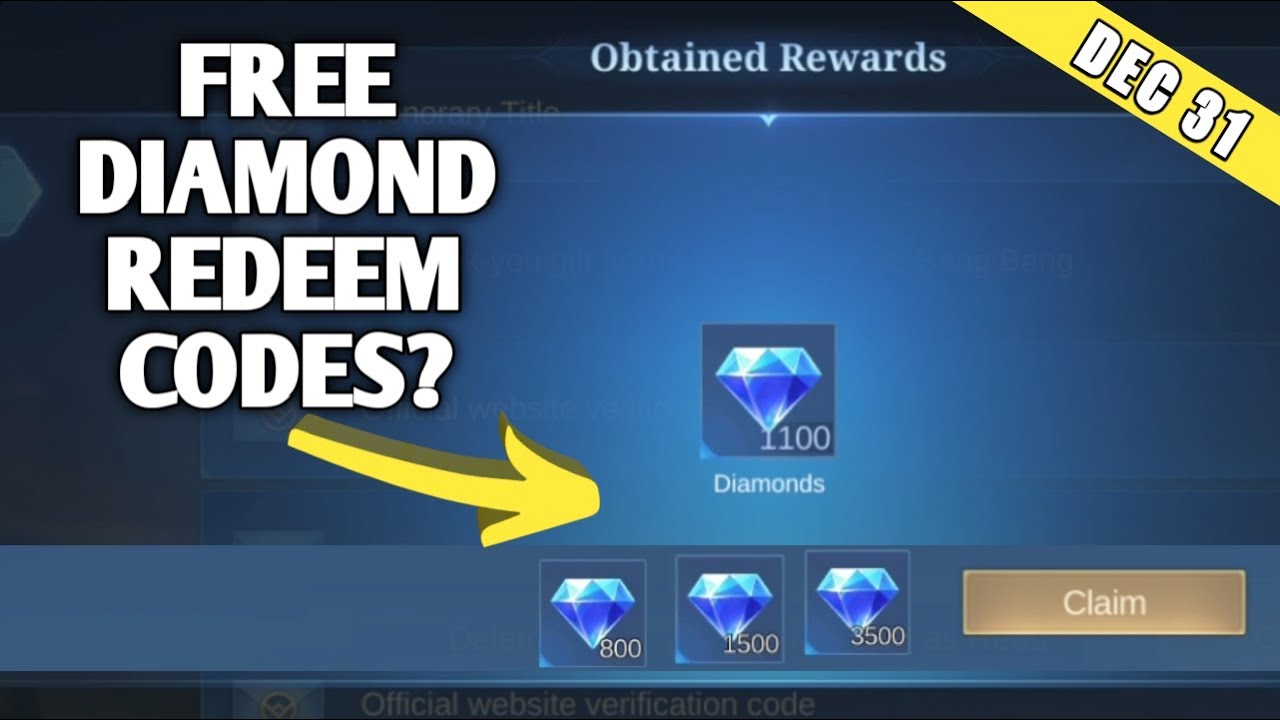 NEW 9 REDEEM CODES 2021 Mobile Legends . Redemption Code ML 