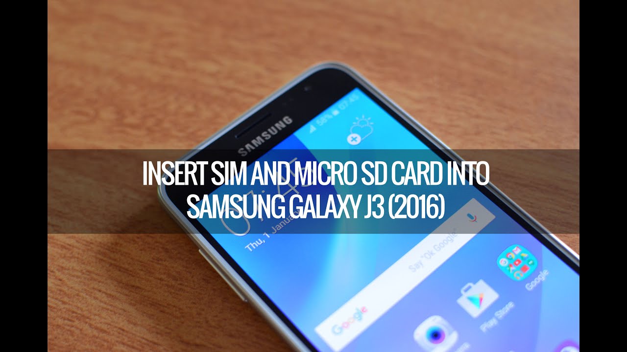 How To Insert Sim Card And Micro Sd Card Into Samsung Galaxy J3