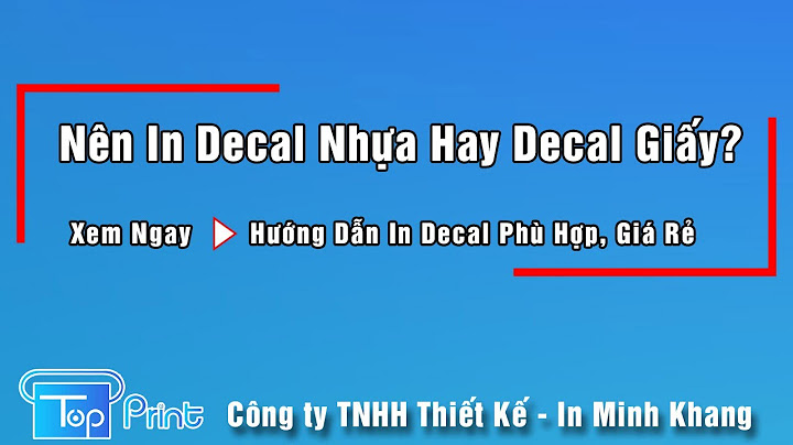 Hướng dẫn chọn định lượng decal giấy