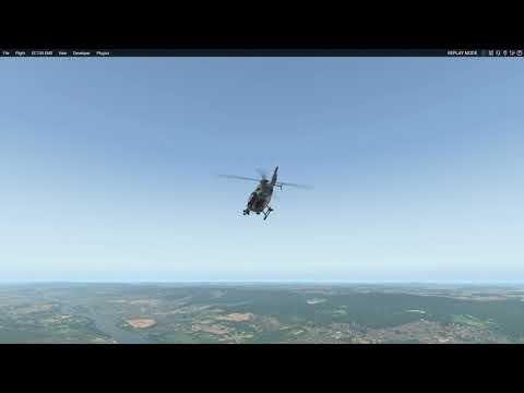 X-Plane 11.51.b2 , EC135 V5 Rotorsim+HSF, Ortho4XP, X-Europe 5.3 , Xroads