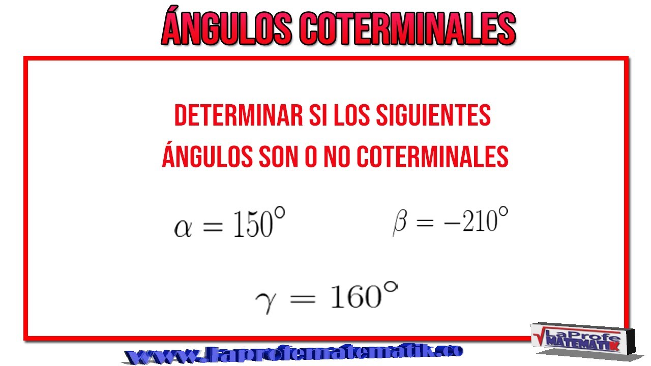 Ángulos coterminales YouTube