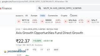 How to track mutual funds NAV or stock price in google sheet automatically!