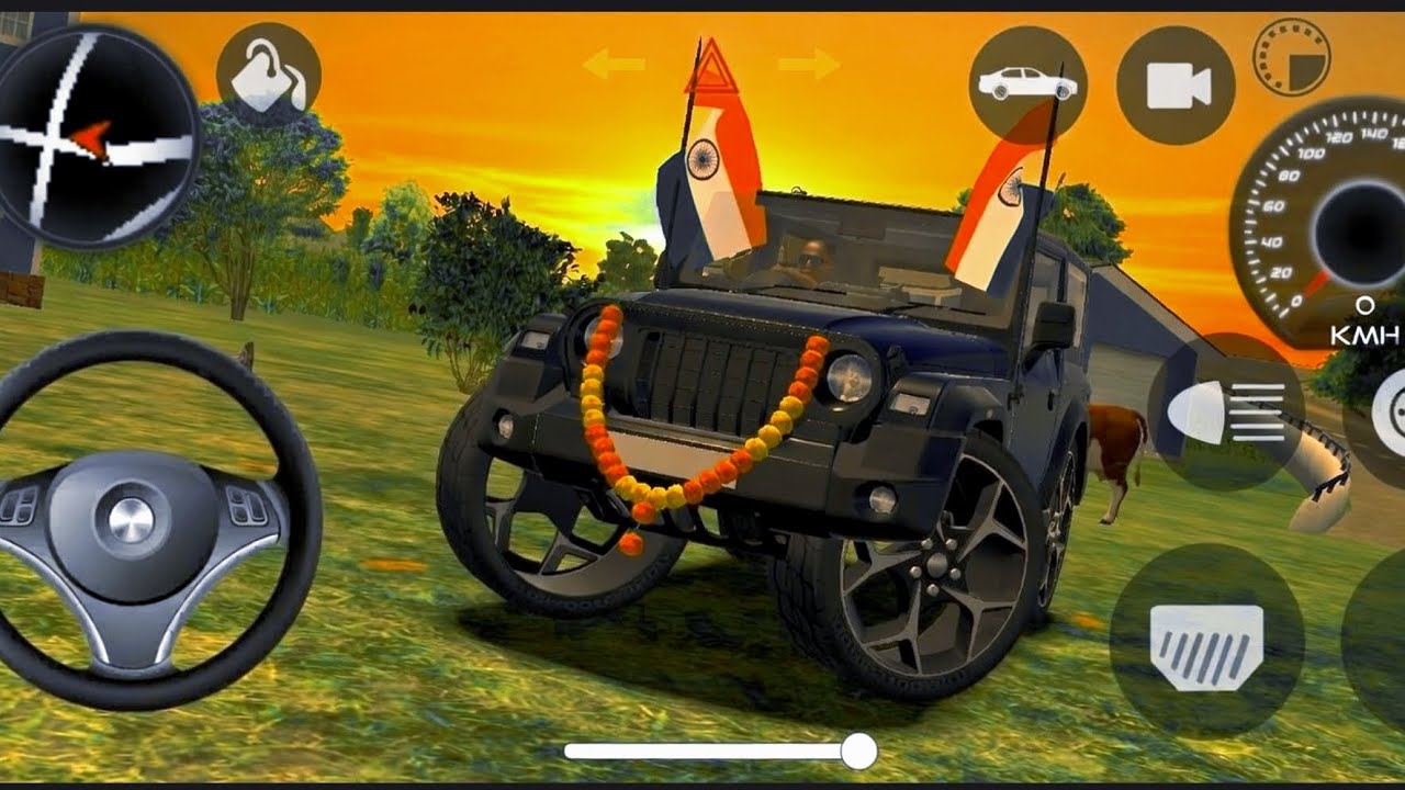 Modified indian mahindra thar car simulator game videos gadi wali game INDIAN CAR SIMULATOR GAME 3D 
