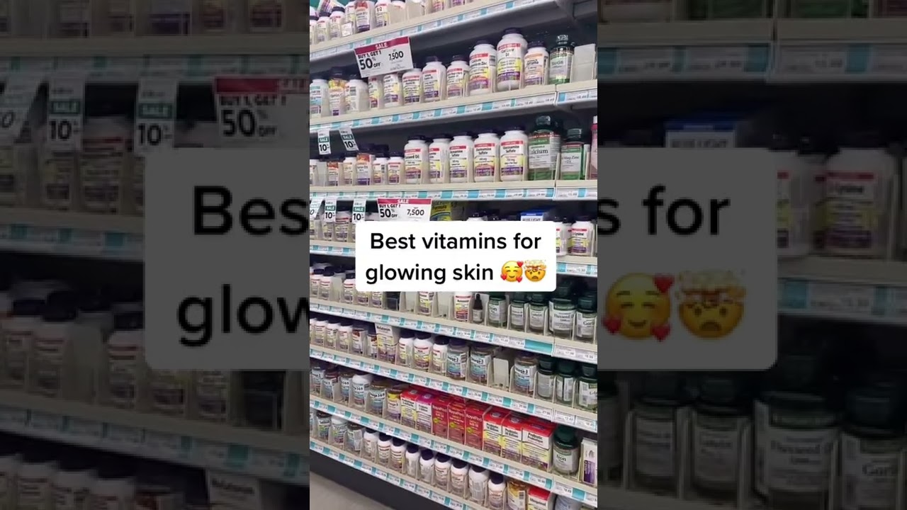 BEST VITAMINS FOR GLOWING SKIN🤯🤭😍 #vitamins #glowingskin #skinspecialist
