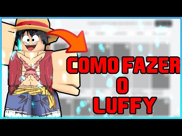 COMO FAZER a SKIN do LUFFY BASE e GEAR 5 no ROBLOX!! #Luffy #onepiece