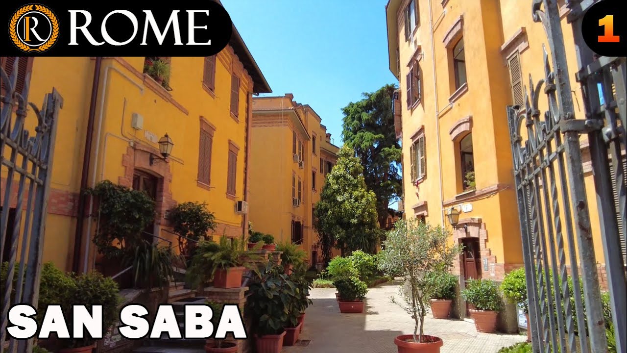 Rome guided tour San Saba district (1) [4K Ultra HD] - YouTube