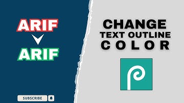 How to Change Text Outline Color in Photopea Software