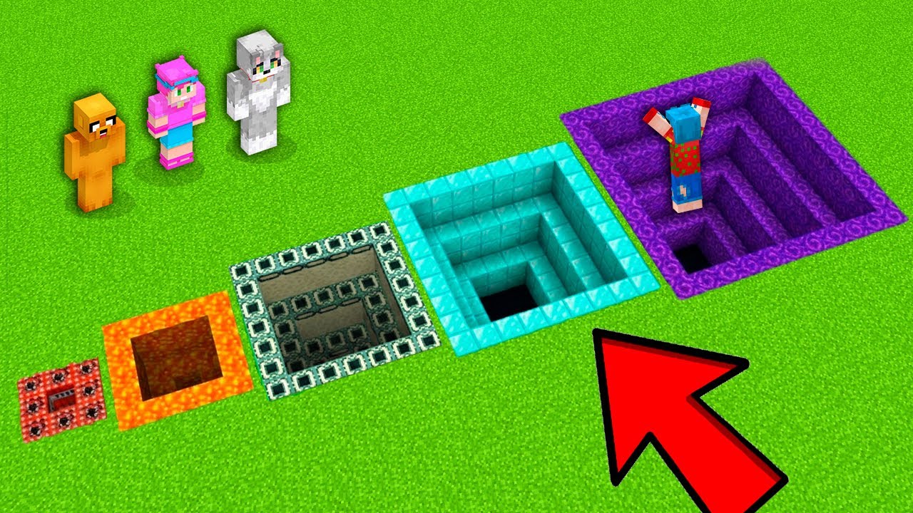 SI ENTRAS AL AGUJERO EQUIVOCADO, MUERES ⚠️😰 MINECRAFT