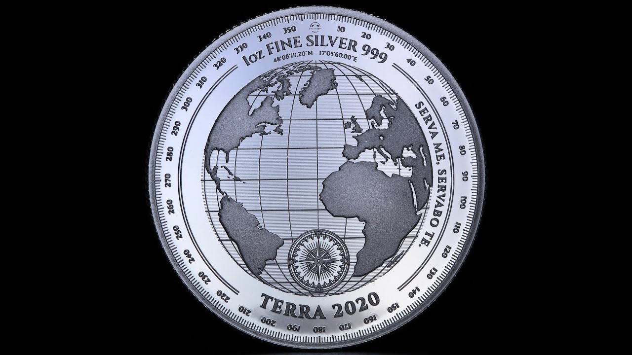 Серебряная монета 1oz Терра 5 долларов 2020 Токелау (Terra 2020 Tokelau silver coin)