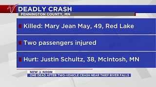 One dead after two-vehicle crash near Thief River Falls