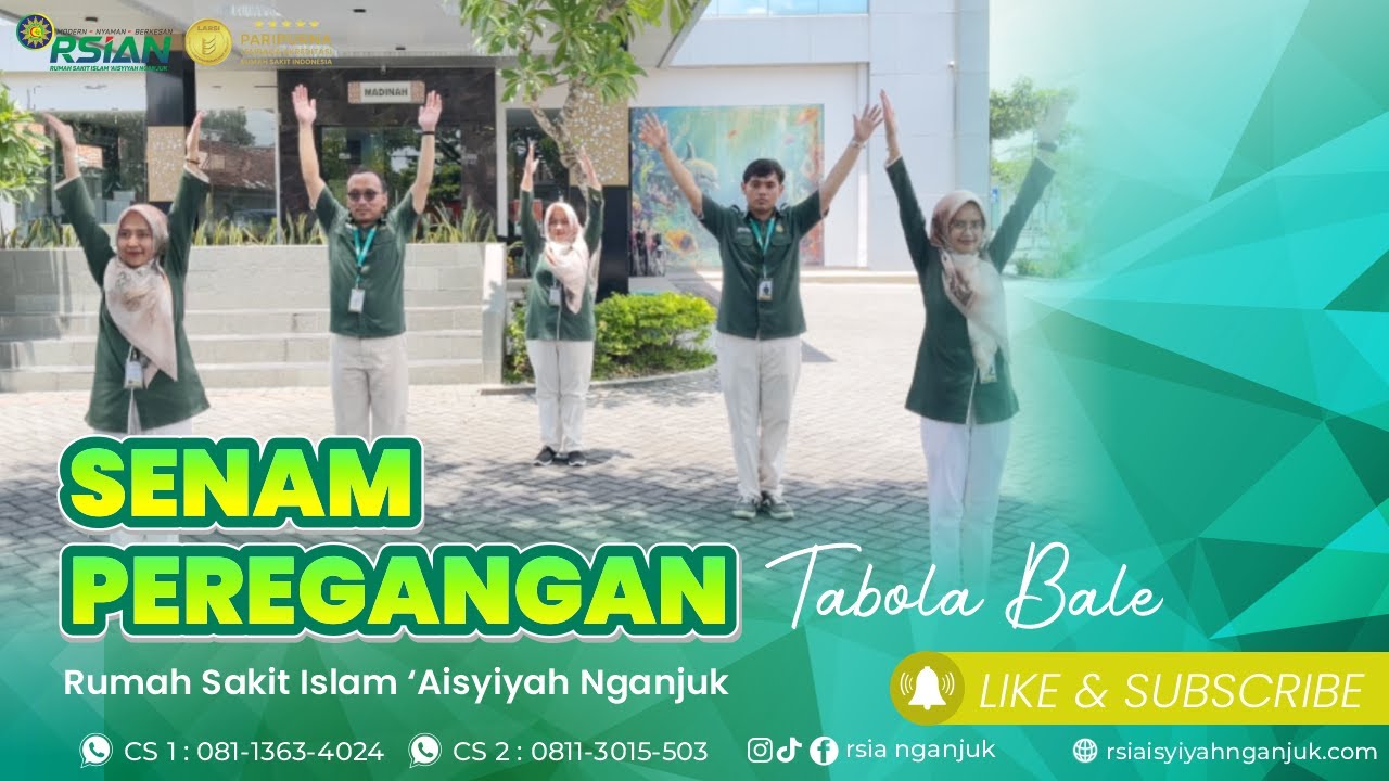 Peregangan di Tempat Kerja RSI 'Aisyiyah Nganjuk | Senam Tabola Bale