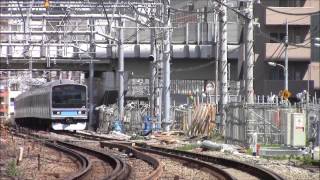 E231系800番台山手貨物線TK出場回送(K1)五反田目黒通過