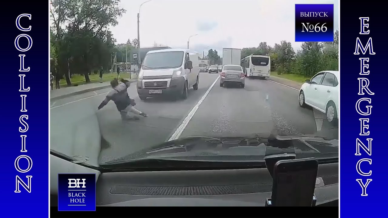 Видео с регистратора аварии