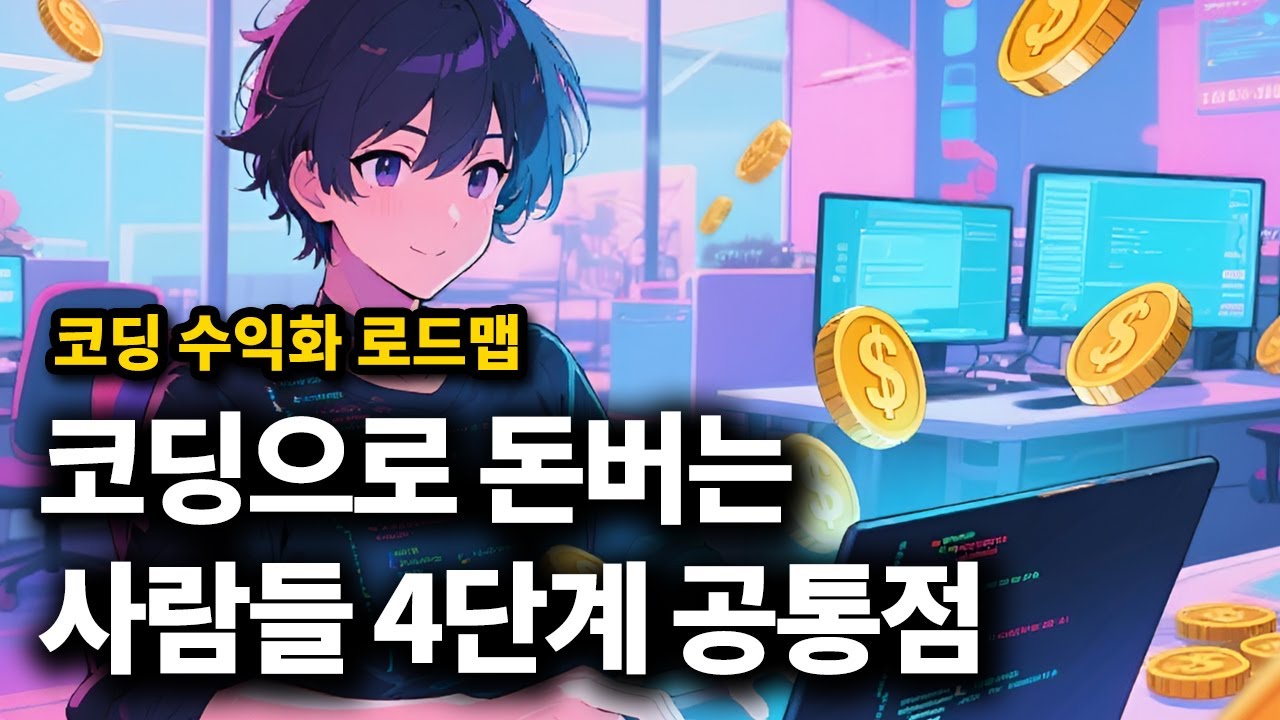 코딩으로 돈버는 사람들의 놀라운 4단계 공통점, 수익화 로드맵