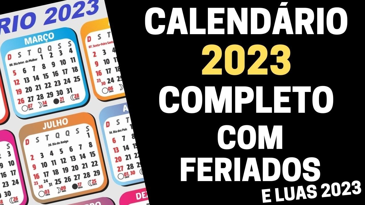 CALENDÁRIO 2022 COMPLETO COM FERIADOS NACIONAIS E LUAS DE 2022