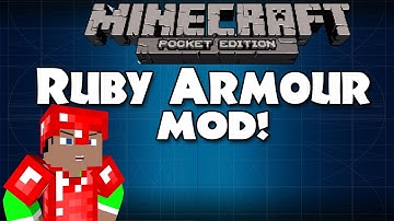 Ruby armour MOD! Minecraft Pocket Edition - Mod showcase [0.8.1]