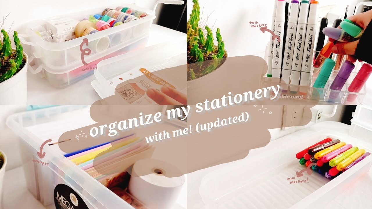 how I organize my stationery 🍒 (updated!) Philippines 🌹 YouTube