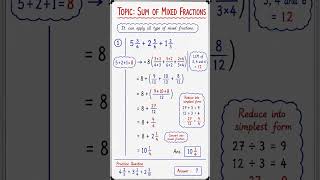 #types of fraction #mixed fraction #compound fraction solution in simple smart maths for biggners