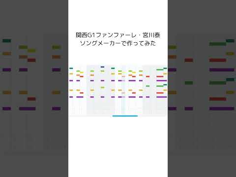 関西G1ファンファーレ ソングメーカーで作ってみた