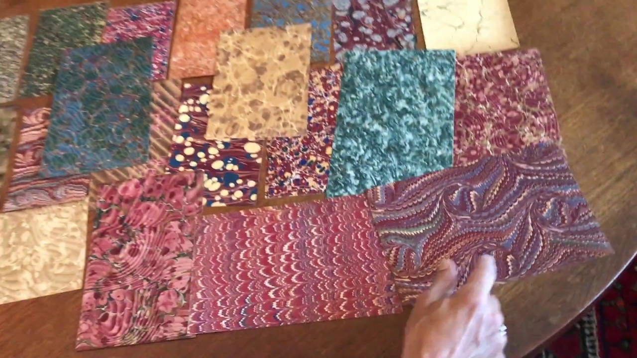 Marbled Paper lot 20 sheets c.1830-1890's American European lovely group