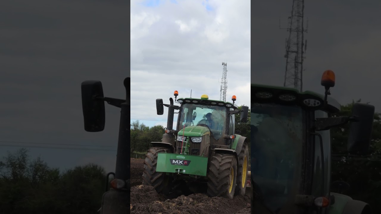 John Deere 6r 185 bed tilling 