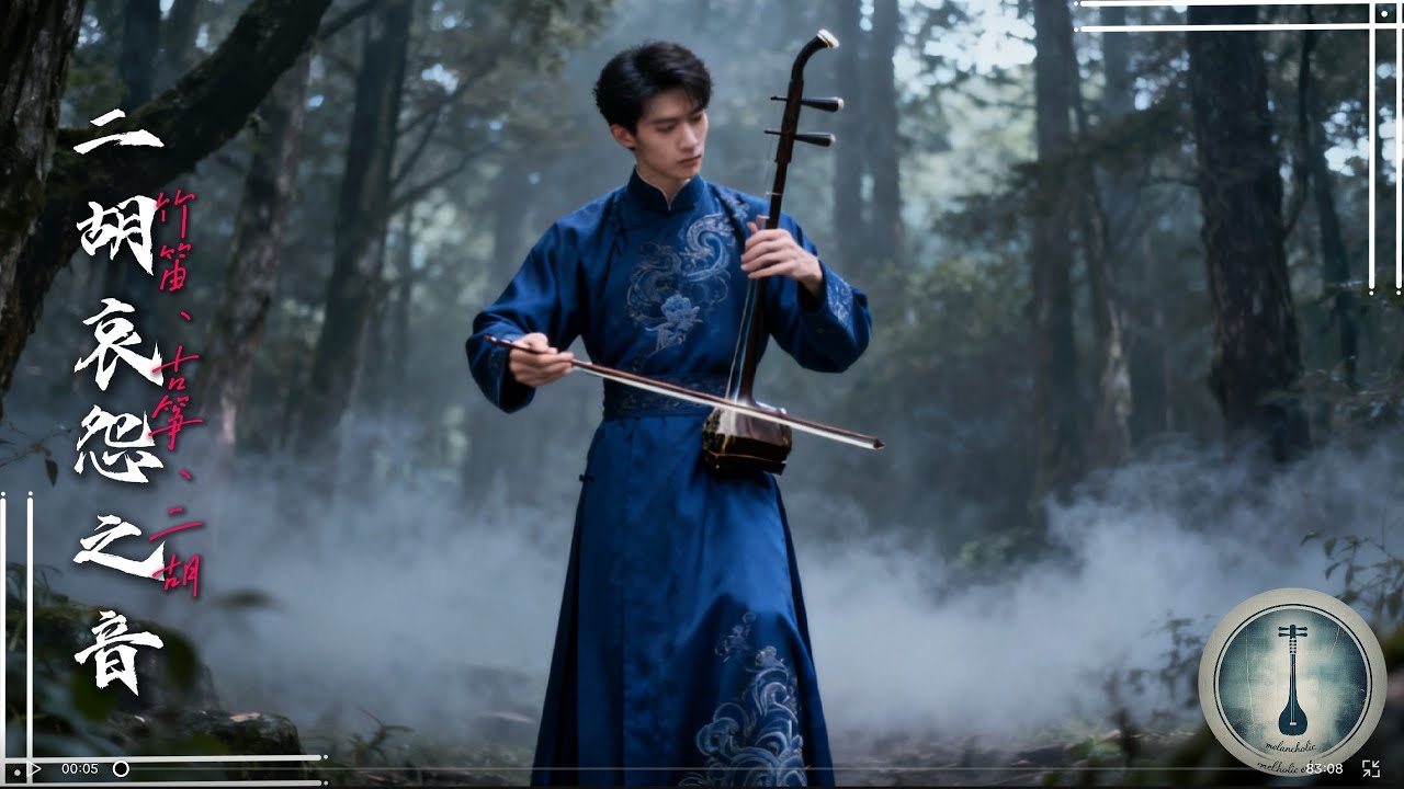 Sad Erhu Music 💙 Melancholic Chinese Traditional Instrumental for Reflection & Healing