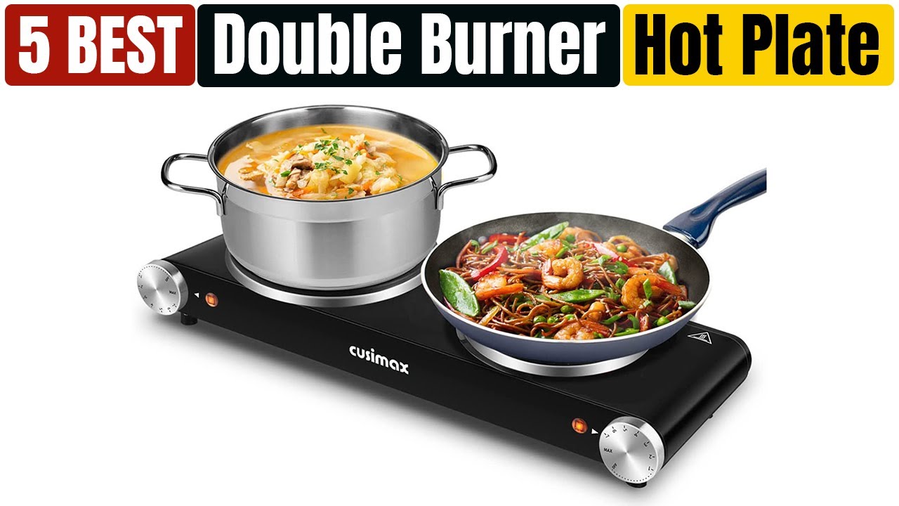 Cusimax Double Hot Plate For Cooking,stainless Steel Electric