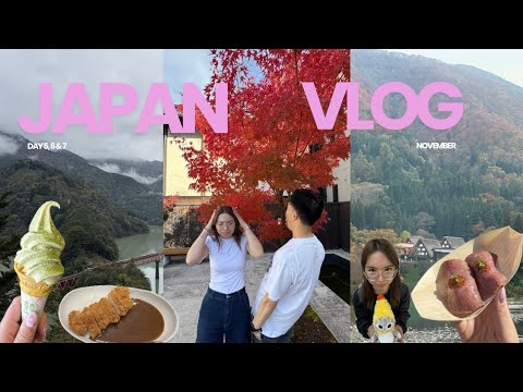 Japan in Autumn 🍁| tasting sus matcha, exploring okuoi & shirakawa-go ₊˚⊹⋆