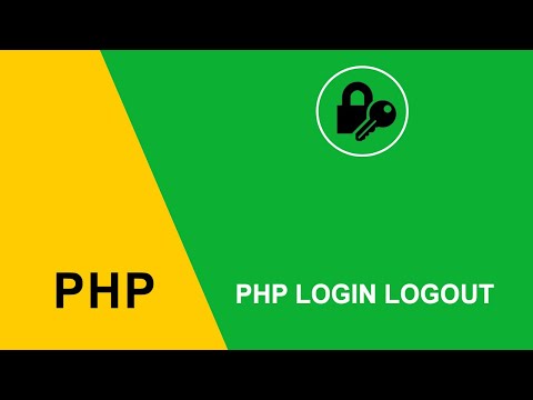 PHP Login logout example with session