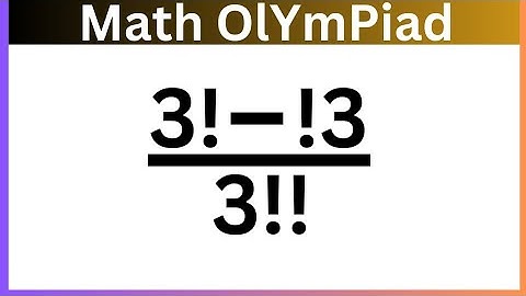 A nice math Olympiad problem | tricky factorial problem | you should know