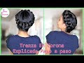 Trenza En Corona Fácil De Hacer | Corona De Trenza | Explicado Paso a Paso | Crown Braid