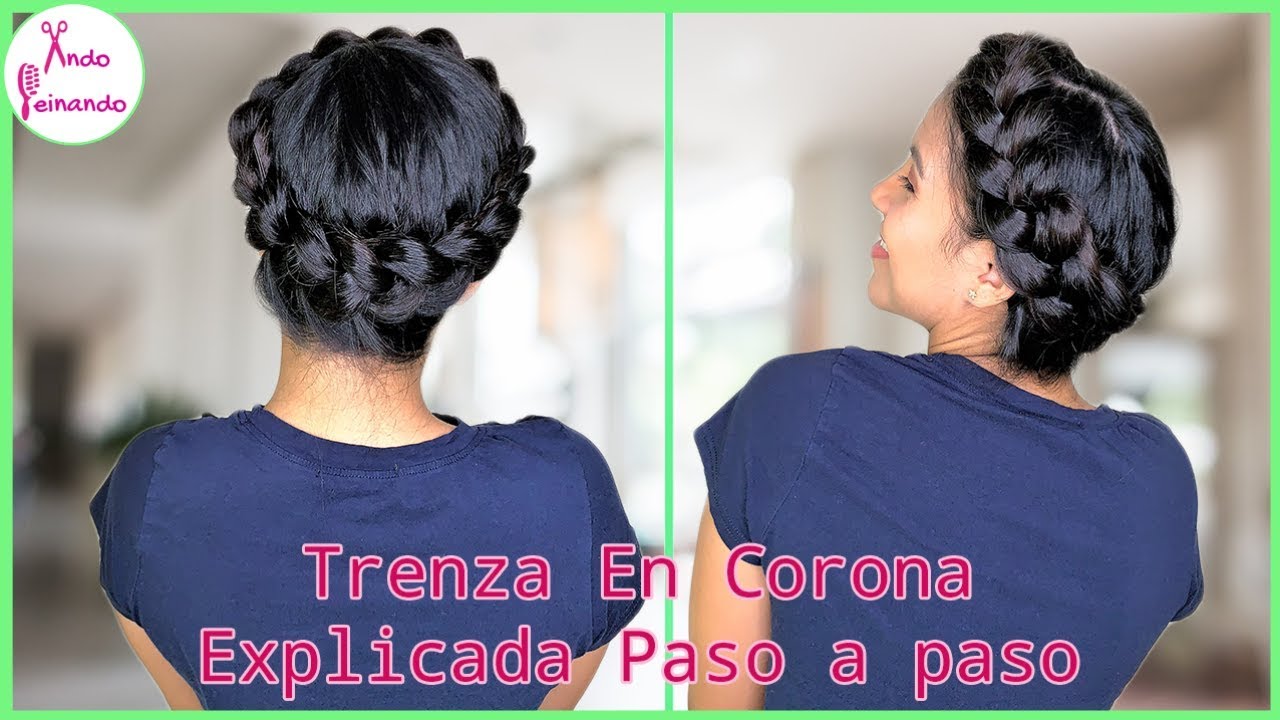Trenza En Corona Fácil De Hacer | Corona De Trenza | Explicado Paso a Paso | Crown Braid