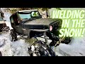 Killer snow run on a beautiful day part 2 jeep welding snowwheeling