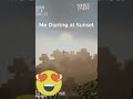 The Sunset looks better in the video! I promise! } #readdescription #beautiful #sunset #minecraft