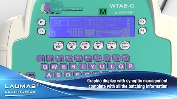 WTABG - ABS weight indicator ideal desk mounting  LCD graphic display extended keyboard - LAUMAS