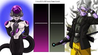 Frieza VS Fu All Forms Power Levels ( Over the Years )