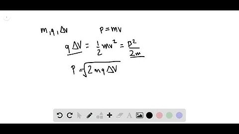 A nonrelativistic particle of mass m and charge q is accelerated from rest through a potential diff…
