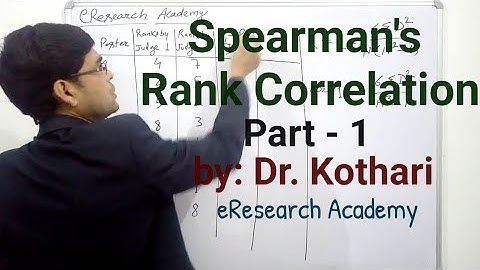 Rank Correlation when Ranks are Given