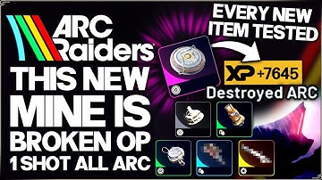 Arc Raiders - This New Item is BROKEN OP - 1 Shot ANY Arc - ALL New Grenades & Deadline Mine Guide!