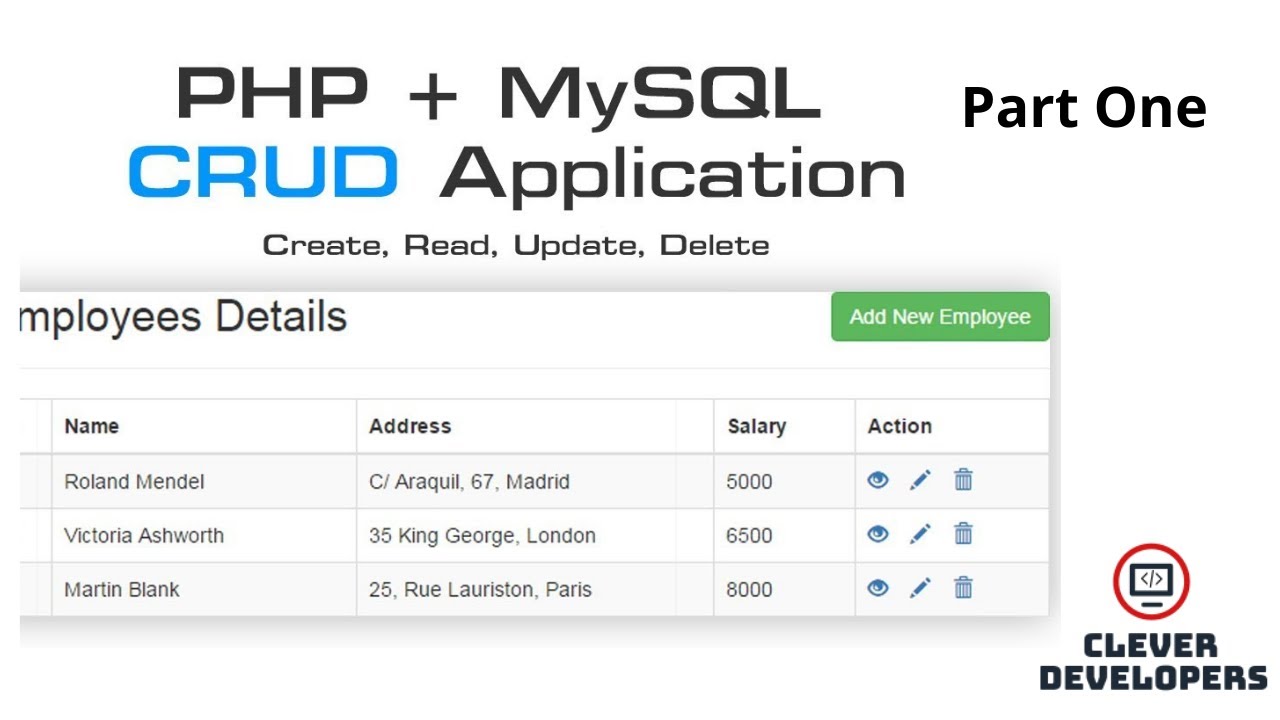 PHP CRUD With Image Upload Part1