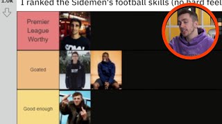 Full Sidemen Football Skills Ranked Update