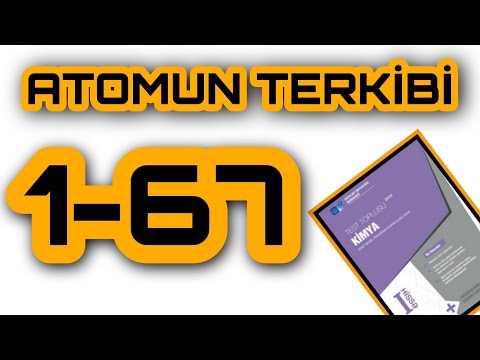 DİM kimya test toplusu 2019 Atomun tərkibi 1 - 67