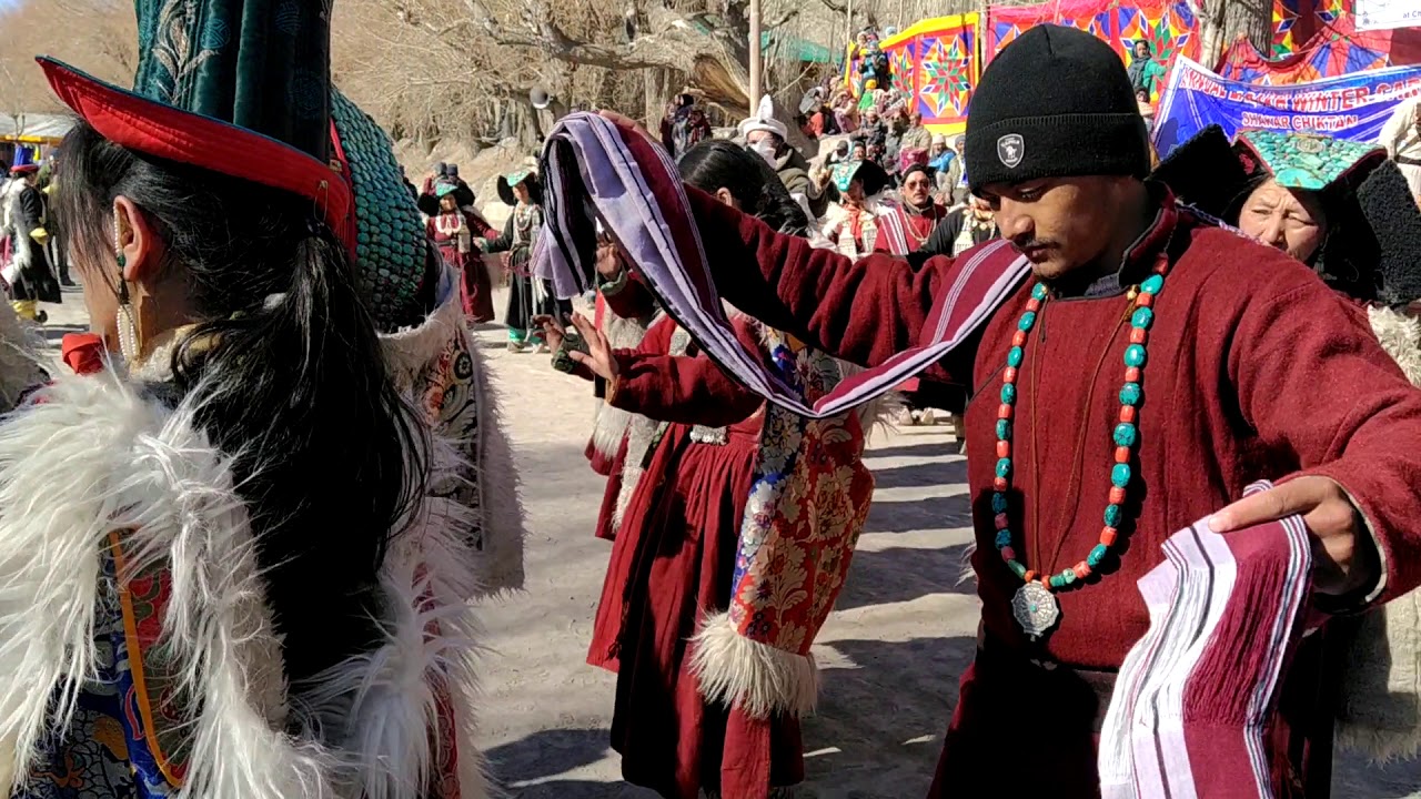 Ladakhi folk dance at chiktan shagaran