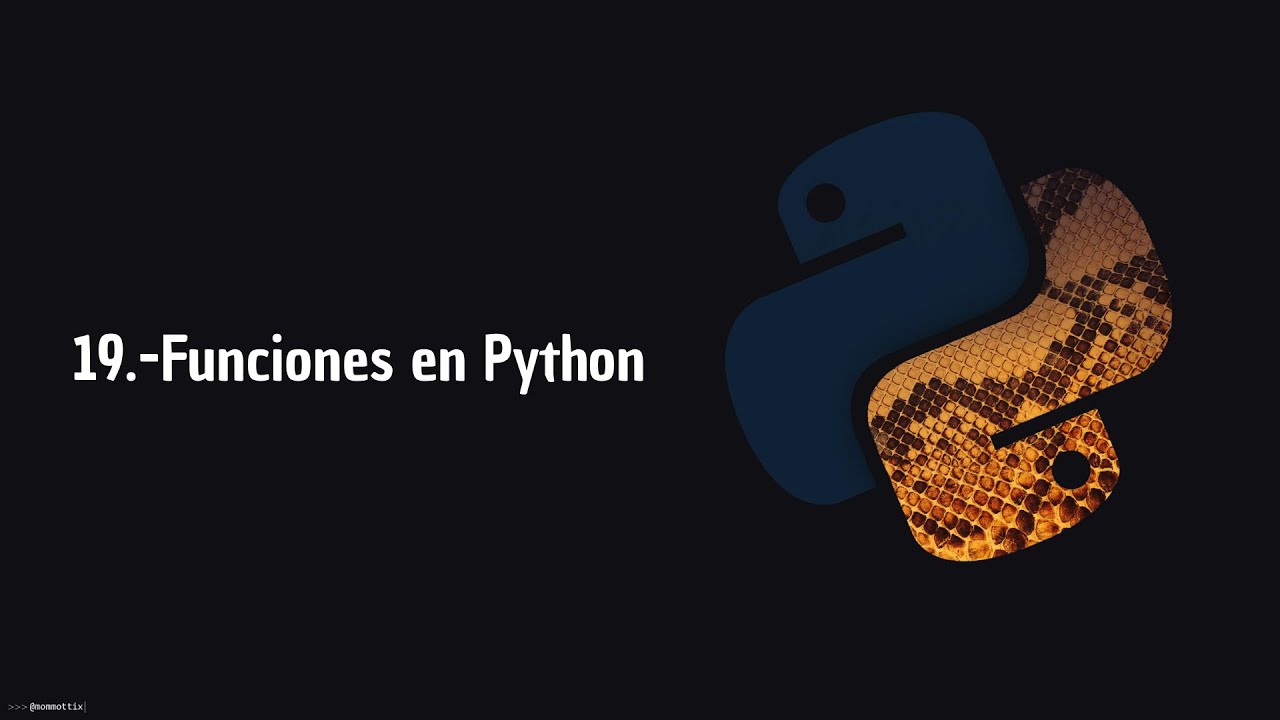 19.-Funciones en Python - YouTube