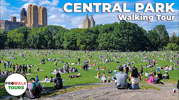 Central Park, New York Walking Tour 4K60fps with Captions